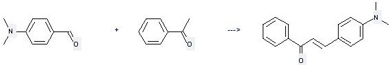 2-Propen-1-one, 3-[4-(dimethylamino)phenyl]-1-phenyl- can be obtained by 1-Phenyl-ethanone and 4-Dimethylamino-benzaldehyde
